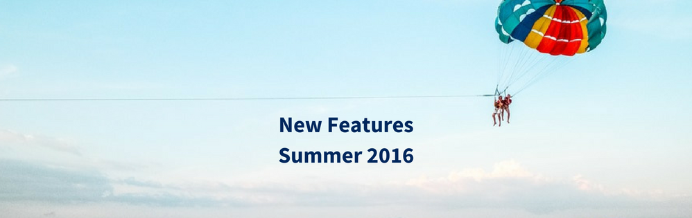 New Features Summer 2016