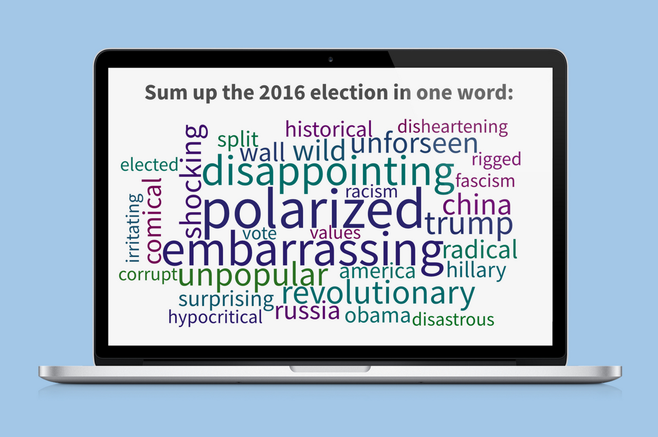 Sum up the 2016 election in one word: